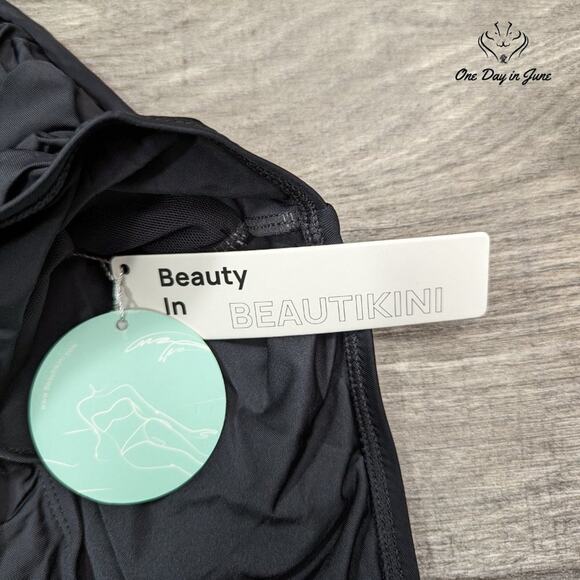 Beautikini Deep V One Piece Swimsuit Size L - Picture 2 of 5